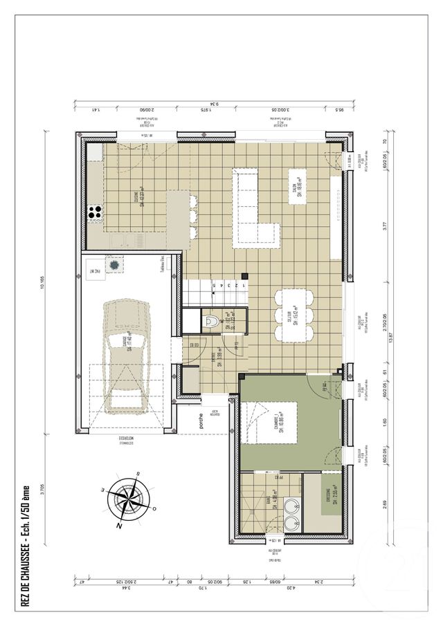 maison à vendre - 5 pièces - 120.0 m2 - PLOEMEUR - 56 - BRETAGNE - Century 21 Ploemeur Immobilier